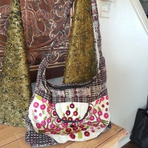 Cotton Boho Gypsy Cross Body Bag